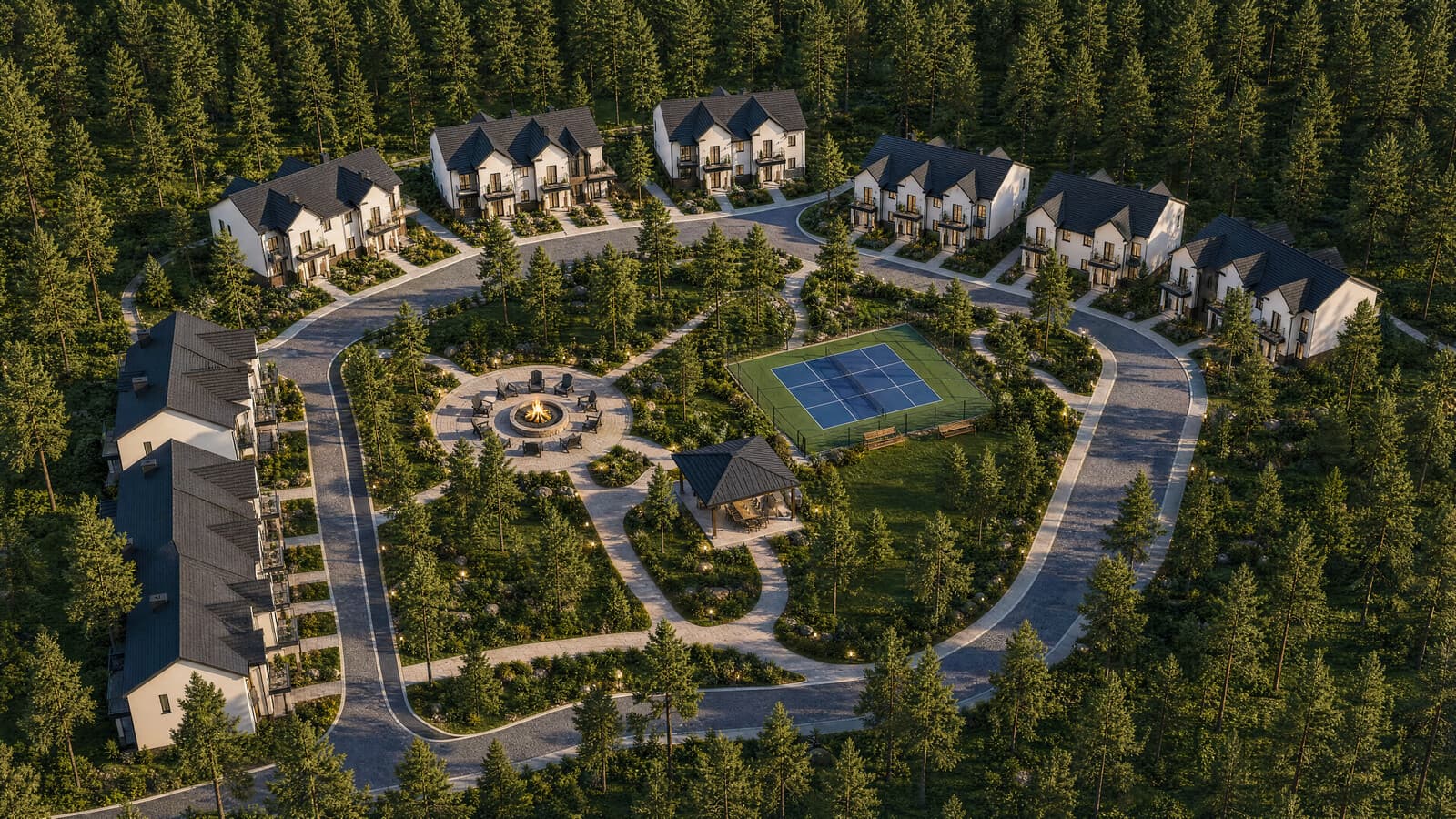 Tillsonwoods GPT 3d Aerial Masterplan 4K Web for Tillson Woods.